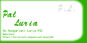 pal luria business card